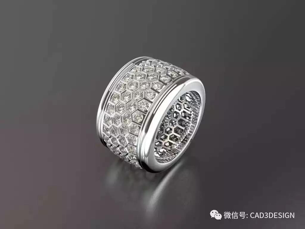 結(jié)構(gòu)復(fù)雜的蜂巢戒指